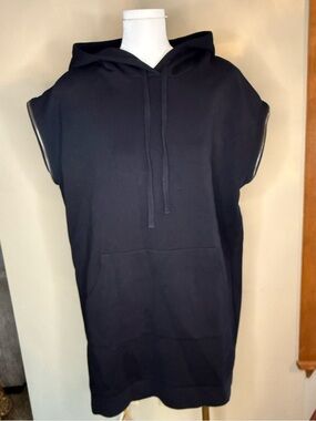 EUC All Saints Mod Sleeveless Hooded Dress-Black- Size Med
